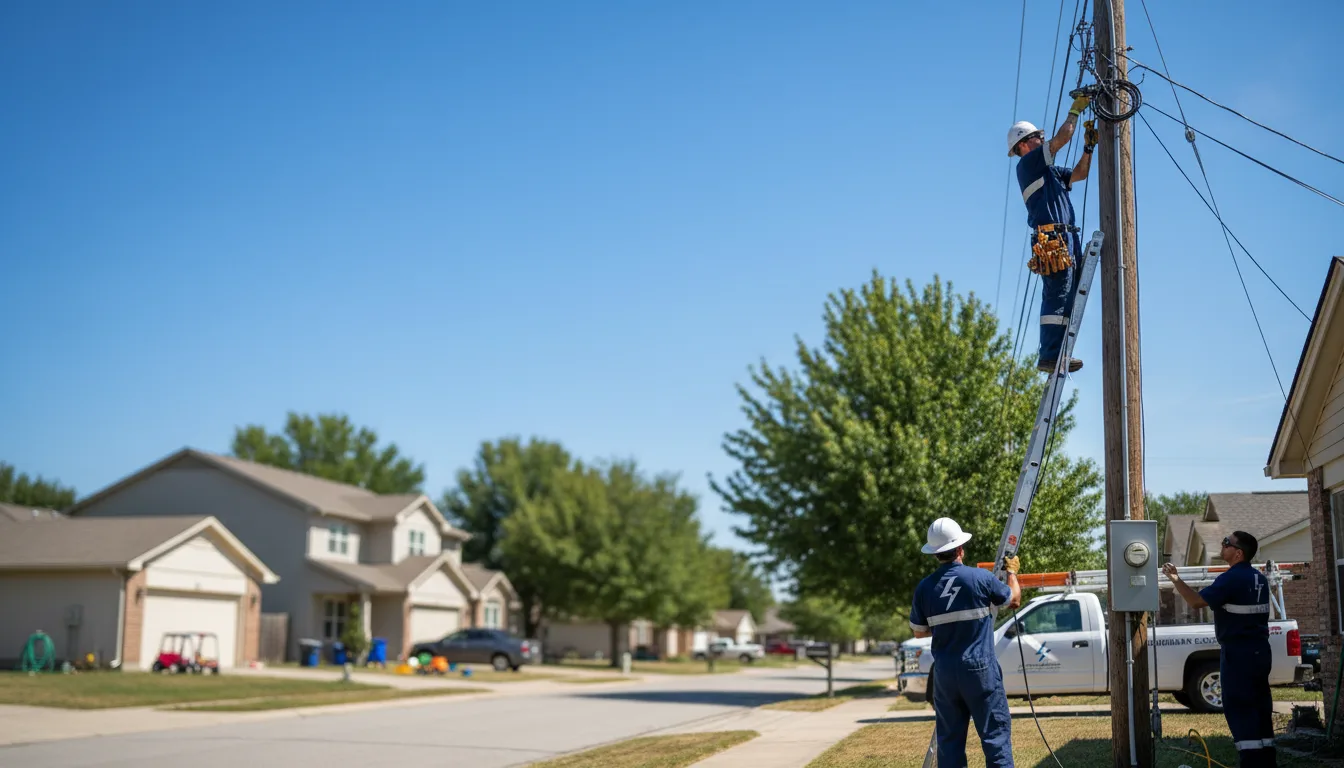 Residential electrician providing installation services in Bruno, NE